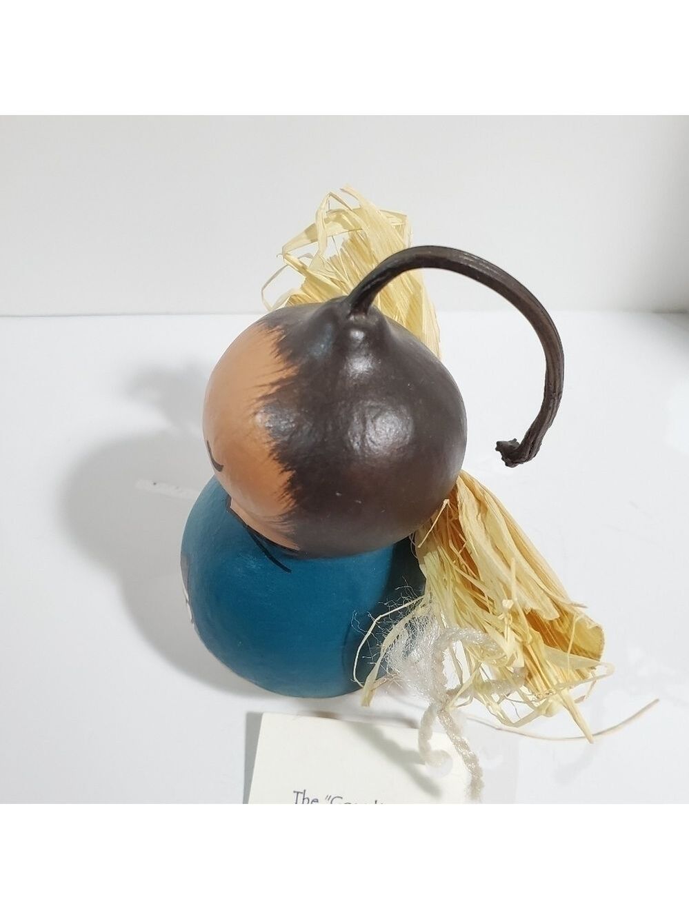 The "Gourdian" Angel Gourd Guardian handpainted signed Jm Smith - Picture 4 of 7